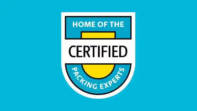 Logo that displays the text Home of the Certified Packing Experts