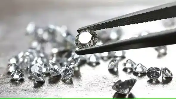 Diamonds being Inspected