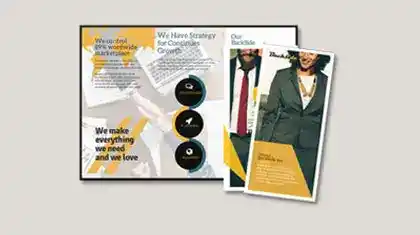 A sample of printable brochures.