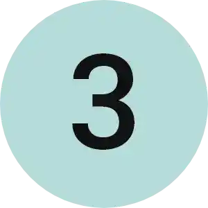 Ícono verde azulado del Paso 3 de UPS